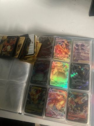 Cartas Pokémon y Álbum (2 Metálicas)