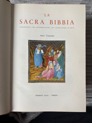 La sacra bibbia in 3 volumi del 1966