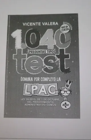 Documentación oposiciones, test etc... Preguntar