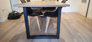 Mesa Rectangular Madera y Metal