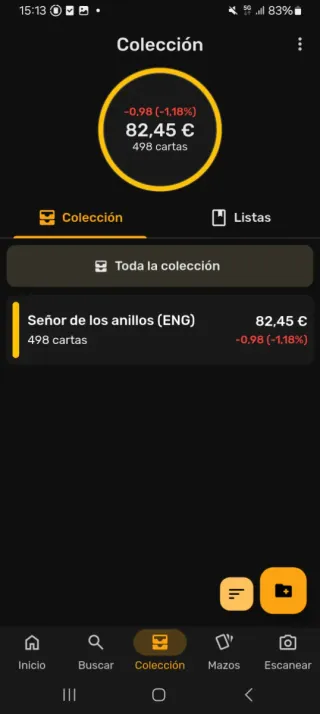 Lote Cartas Magic LOTR (ENG)