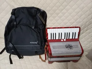 Acordeón Hohner Junior 48B Rojo