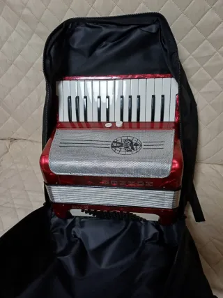 Acordeón Hohner Junior 48B Rojo