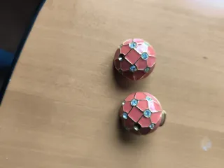 Coppia orecchini clip vintage bigiotteria