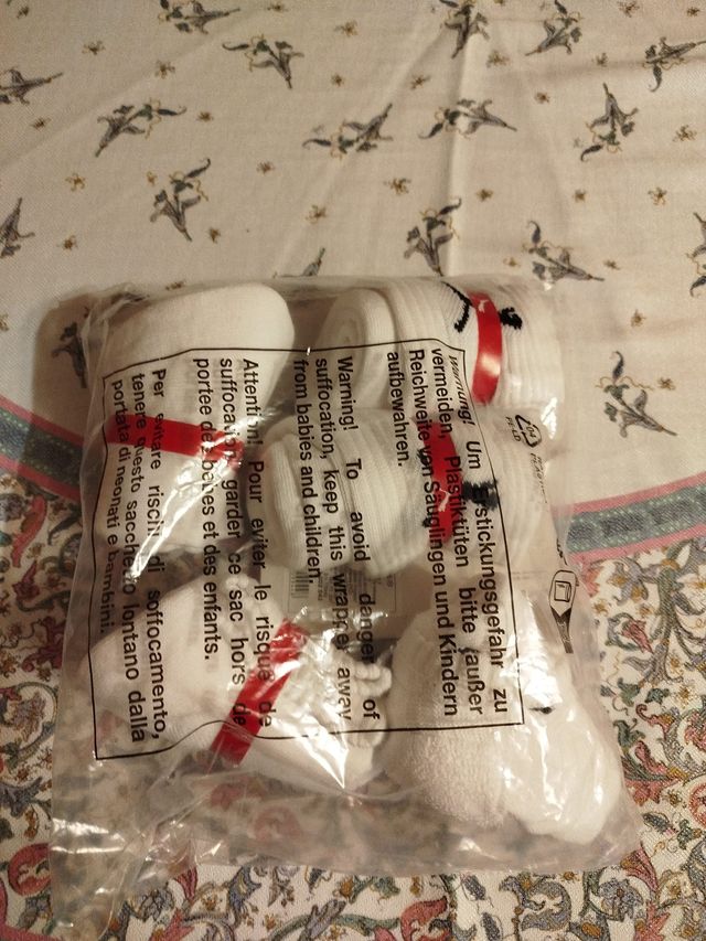 Calcetines Puma Unisex Talla 43/46 Blanco 5 pares