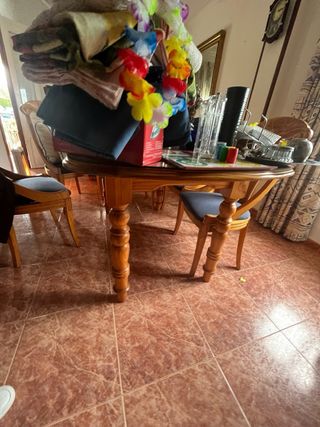 Mesa de comedor madera y sillas CONSULTAR PRECIO