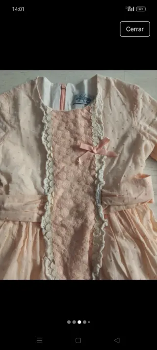 Vestido de niña rosa