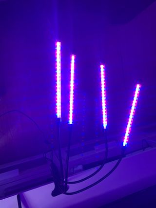 Luces LED Crecimiento Plantas 4 Brazos