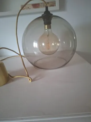 Lámpara de cristal transparente Ikea