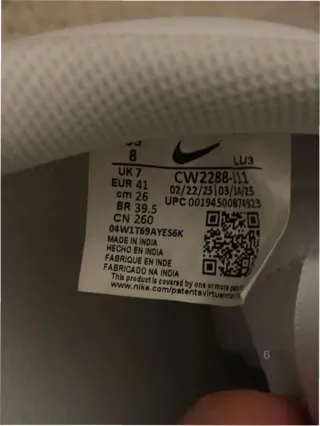 Nike Air Force 1 Low '07 Blancas Talla 41