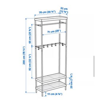 Perchero Metálico Blanco Ikea