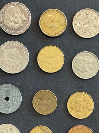 Colección de monedas y billetes del mundo