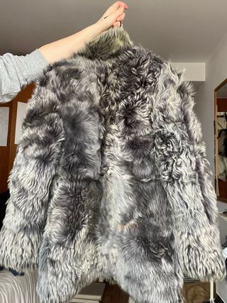 Abrigo de piel auténtica