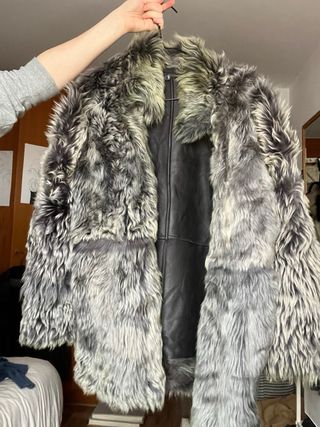 Abrigo de piel auténtica