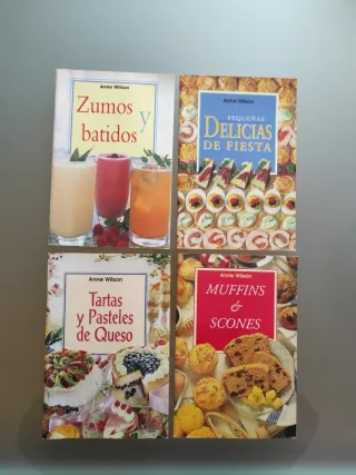 Cuatro libros de recetas