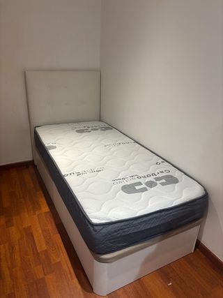 Camas canapé y colchón 90x190 en oferta