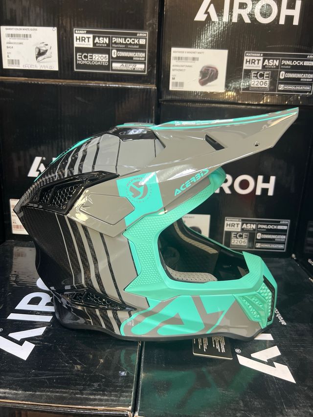 Casco Moto M Cross Acerbis Carbono