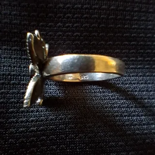 Anello farfalla vintage argento 925