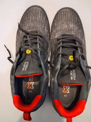 Zapatos de seguridad WURTH negros y rojos