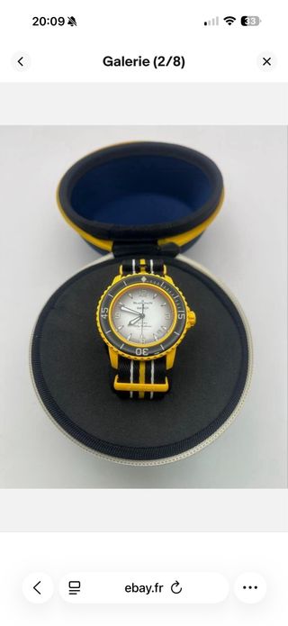 Swatch Blancpain Pacific Ocean amarillo