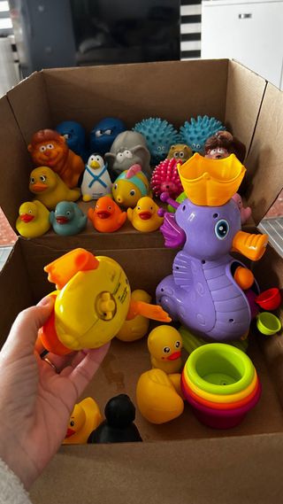 LOTE JUGUETES DE BAÑO CON PATITOS Y ANIMALES