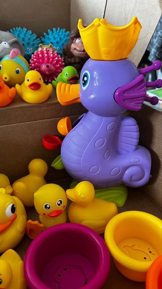 LOTE JUGUETES DE BAÑO CON PATITOS Y ANIMALES