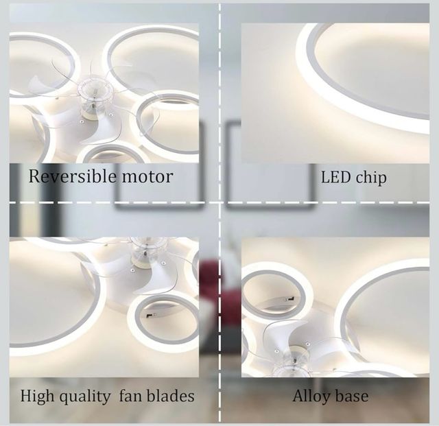 Ventilador con Luz LED y tostador Cecotec