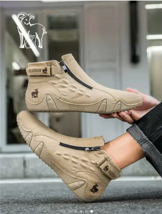 Botas Mocasines Beige