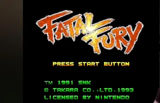 Fatal Fury Super Nintendo SNES PAL