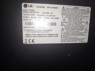Televisor LG Negro para piezas