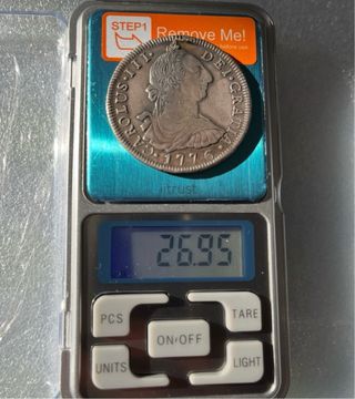 Moneda 8 Reales Plata Carlos III 1776