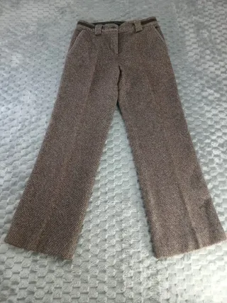 Pantalón lana Purificación García marrón Talla XS