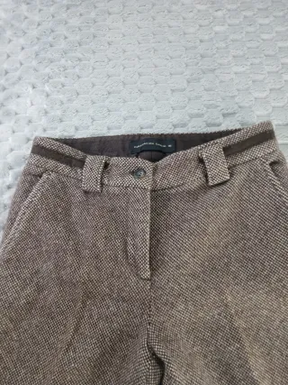 Pantalón lana Purificación García marrón Talla XS