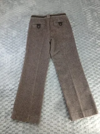 Pantalón lana Purificación García marrón Talla XS