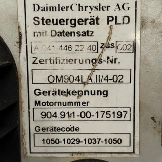 Centralita del motor Mercedes Actros Atego 0004467440 ZGS001 A0414462240 ZGS 003