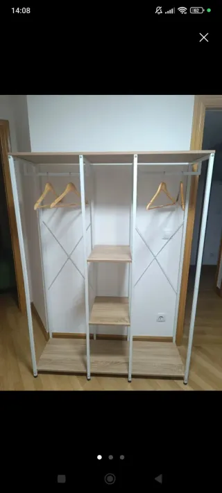 Armario modular madera y metal