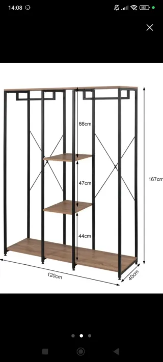 Armario modular madera y metal