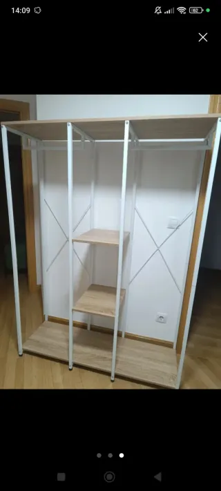 Armario modular madera y metal