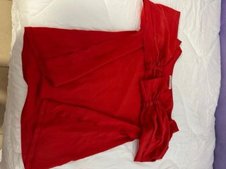 Blusa flamenca roja manga acampanada