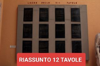 Riassunto 12 tavole istituzioni di diritto romano