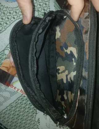 Riñonera Camuflaje Marrón y Multicolor