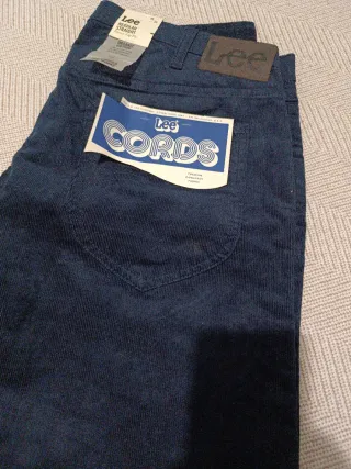Pantalón Lee 19Rcaoi pana Azul Talla 36/30 nuevos