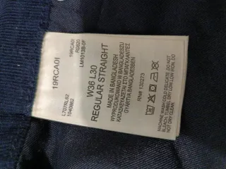 Pantalón Lee 19Rcaoi pana Azul Talla 36/30 nuevos