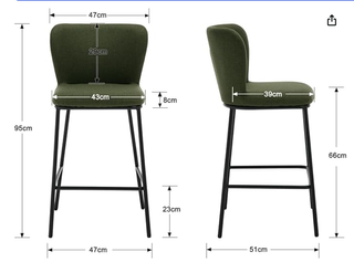 Mesa Alta Marmol y 2 Sillas Verdes