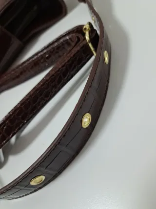 Bolso Yves Saint Laurent piel marrón