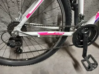 Bicicleta Montaña Blanca y Morada