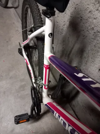 Bicicleta Montaña Blanca y Morada