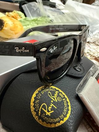 Occhiali Ray-Ban Wayfarer neri/marrone