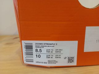 Nike (42 EU) ZoomX Streakfly 2 Naranja