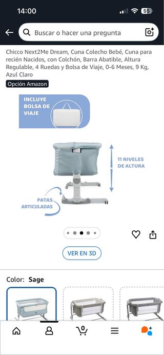 Cuna colecho Chicco Next2me